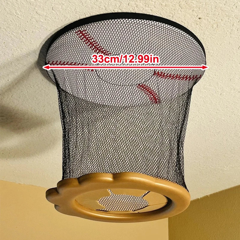 Ceiling Baseball Toy Training Equipment Mini Overhead Sports Goal Portable Indoor Mini Baseball Hoops Game Toys For Kids Adults Zpaxo A