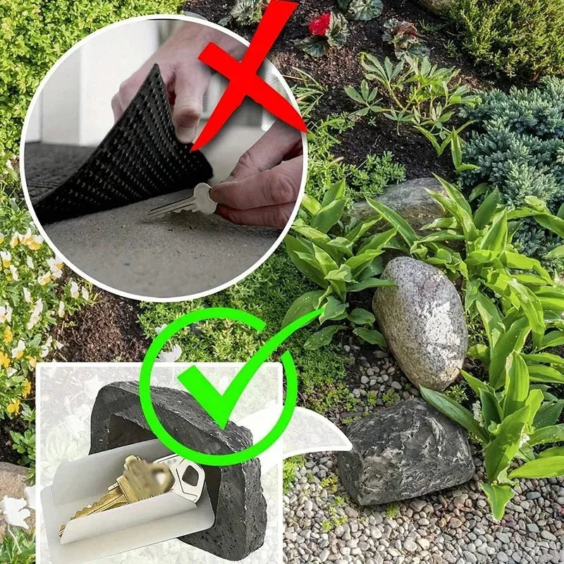 Fake Rock Key Hider – Outdoor Stone Key Storage Box
