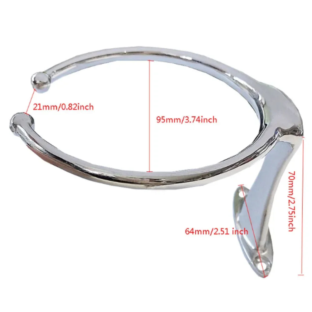 Boat Stainless Steel Cup Holder Single-leg Double Teacup Single Zpaxo One cup holder