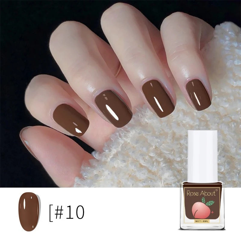 Water-based Peel-off Nail Polish No UV Lamp Needed Long-lasting