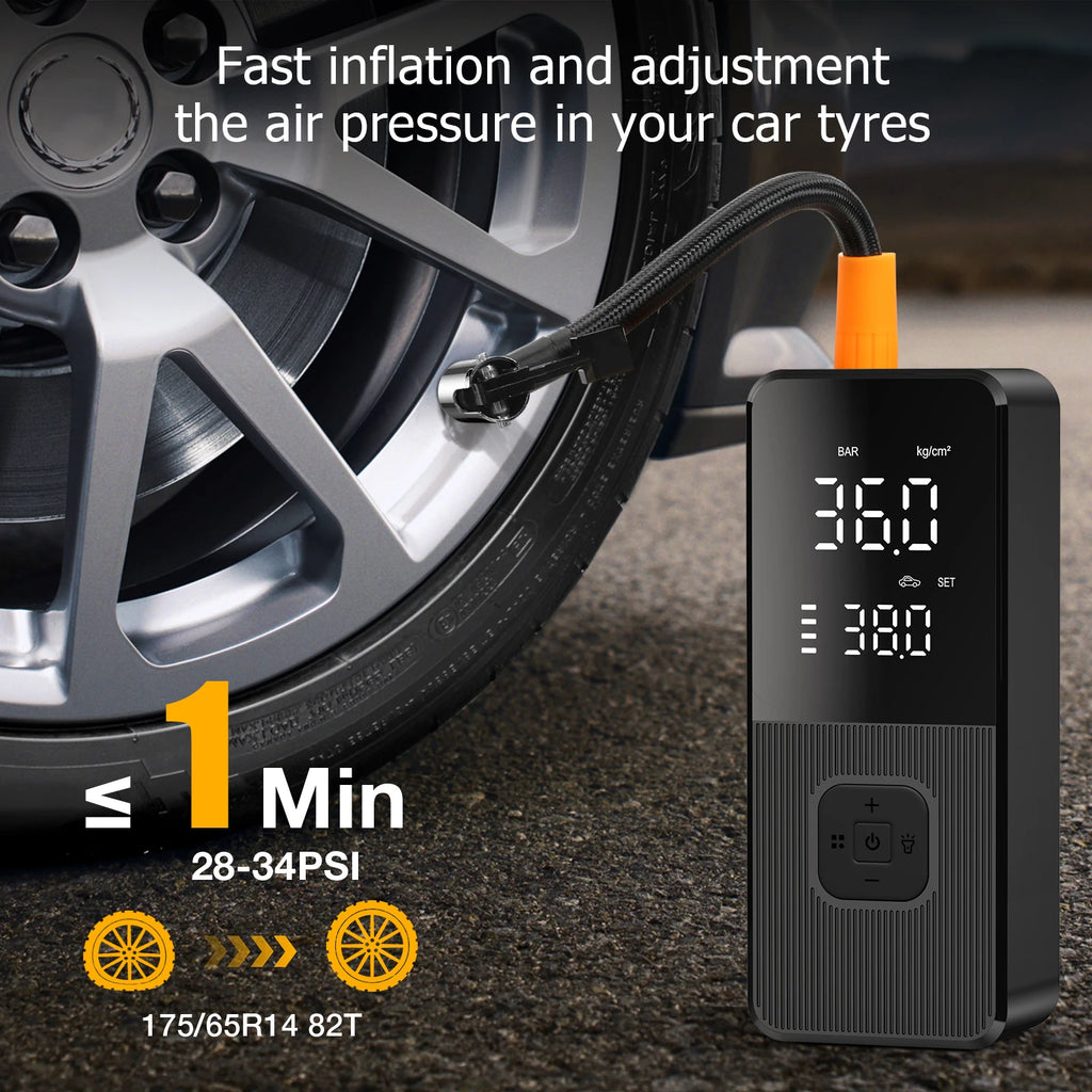 Wireless Air Pump 150psi Portable Electric Tire Inflator For Car Bicycle Motorcycle Air Compressor Injector Bike Accessories Zpaxo