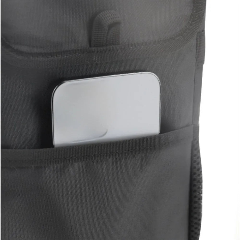 Leak-proof Car Trash Can Lid Storage Pockets Waterproof Hanging Zpaxo
