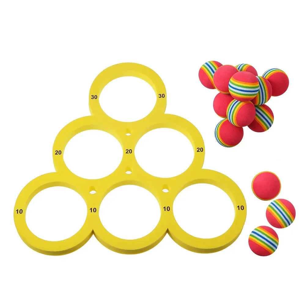Fun Splash Water Sports Floating Pool Game Toy 10 Rainbow Balls