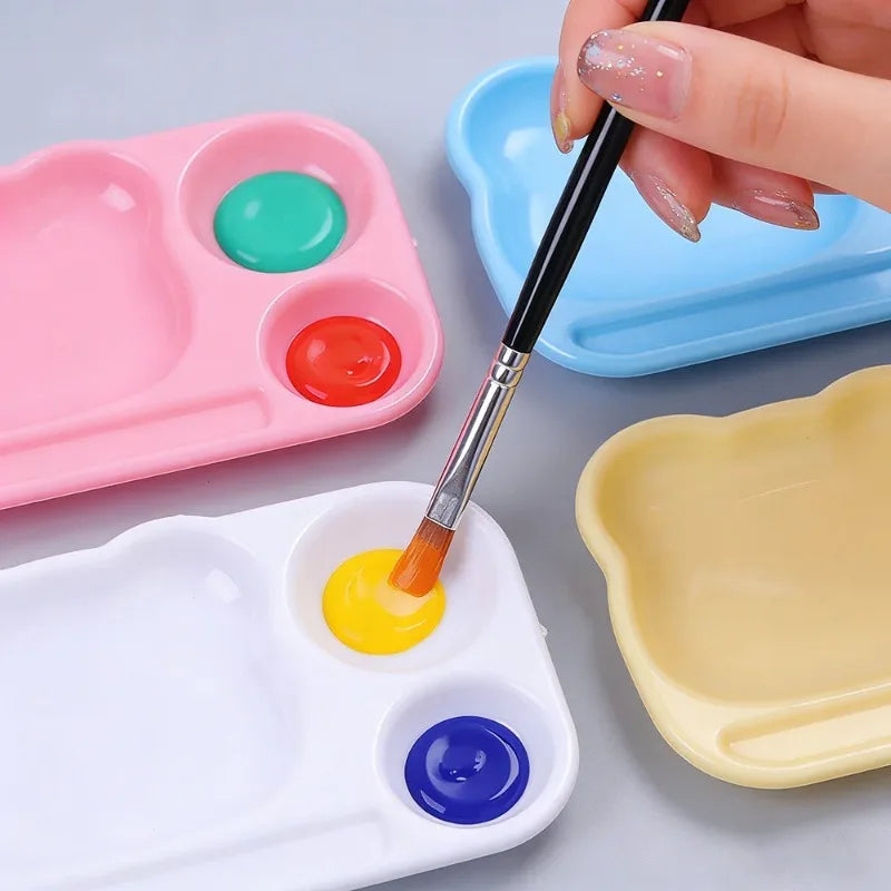 Cartoon Palette Nail Art Mixing Drawing Gel Polish Painting Board Zpaxo