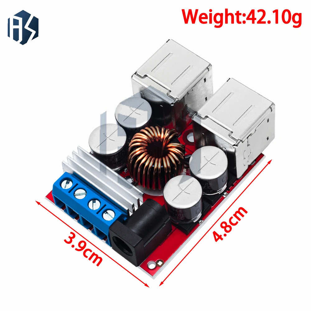 BAISHUN DC-DC Vehicle Charging Module – 8V-35V to 5V 8A, 4-Port USB Output Car Mobile Charger Zpaxo