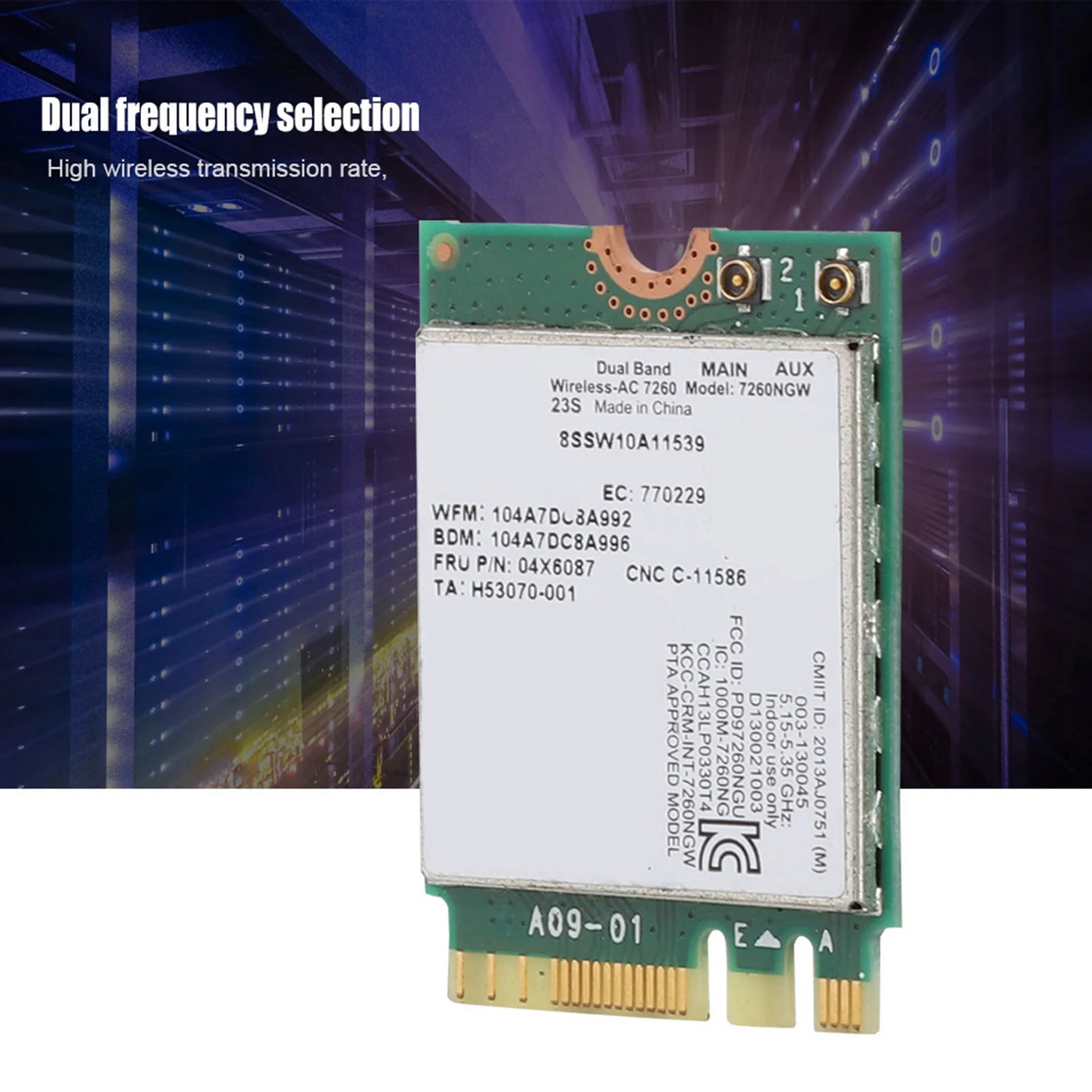 Dual Frequency Wireless Network Card For Intel 7260AC 7260NGW Dual band Wireless Network Card for Lenovo IBM Thinkpad FRU04X6087 Zpaxo