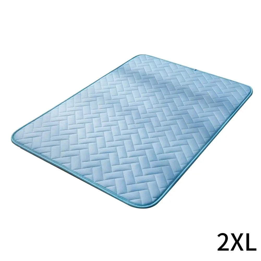 Dog & Cat Cooling Mat – Ice Silk Pet Bed Pad S to XXL Pet Cooling Mat Zpaxo 2XL