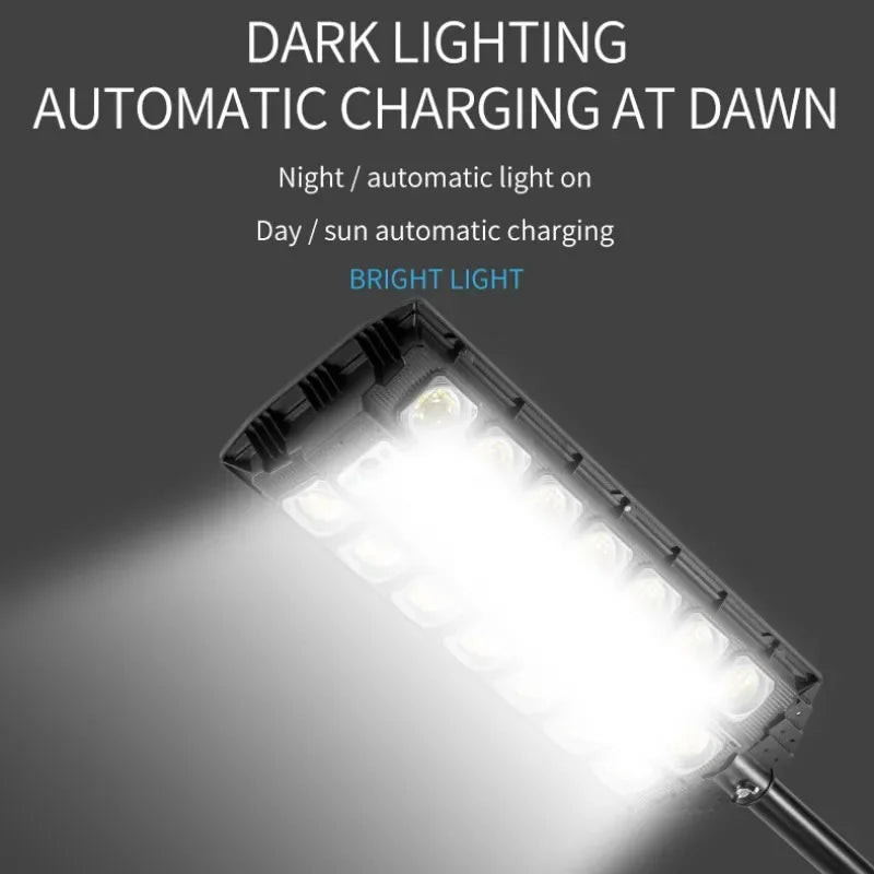 Solar Power Street Light Motion Sensor LED Solar Led Outdoor Lighting 3 Mode Lighting IP66 Waterproof COB Security Lamp for Yard Zpaxo