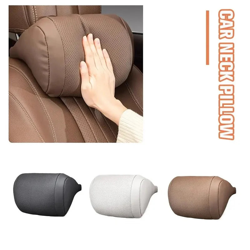 Car Headrest Neck Pillow – Memory Foam Lumbar Support Cushion
