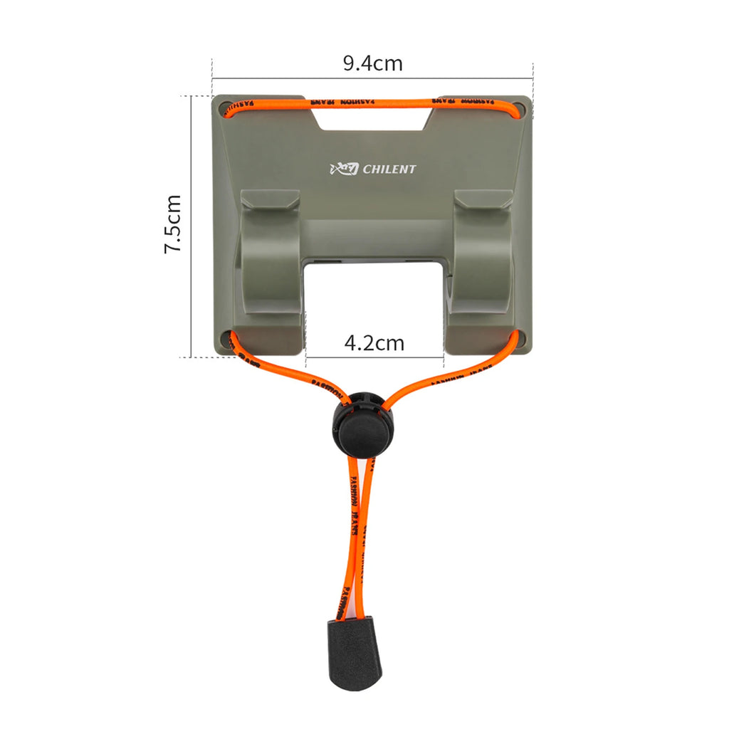 Outdoor Belt Clip Rod Holder 360 Rotation Lightweight Lure Fishing