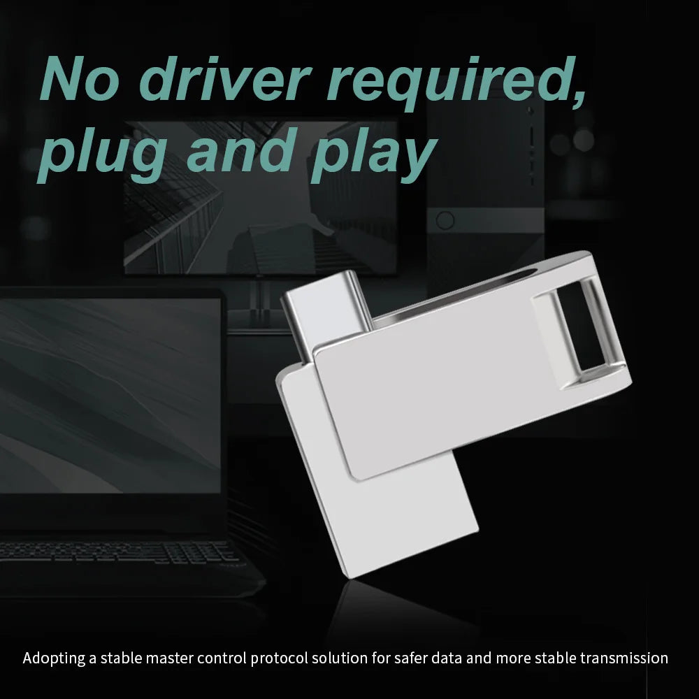Zsuit OTG USB 2.0 Type-C Flash Pen Drive Memory Stick Usb Flash Disk 64GB 128G 2 in1 Pendrive USB U Disk 10Pcs/Lot Free Logo Zpaxo