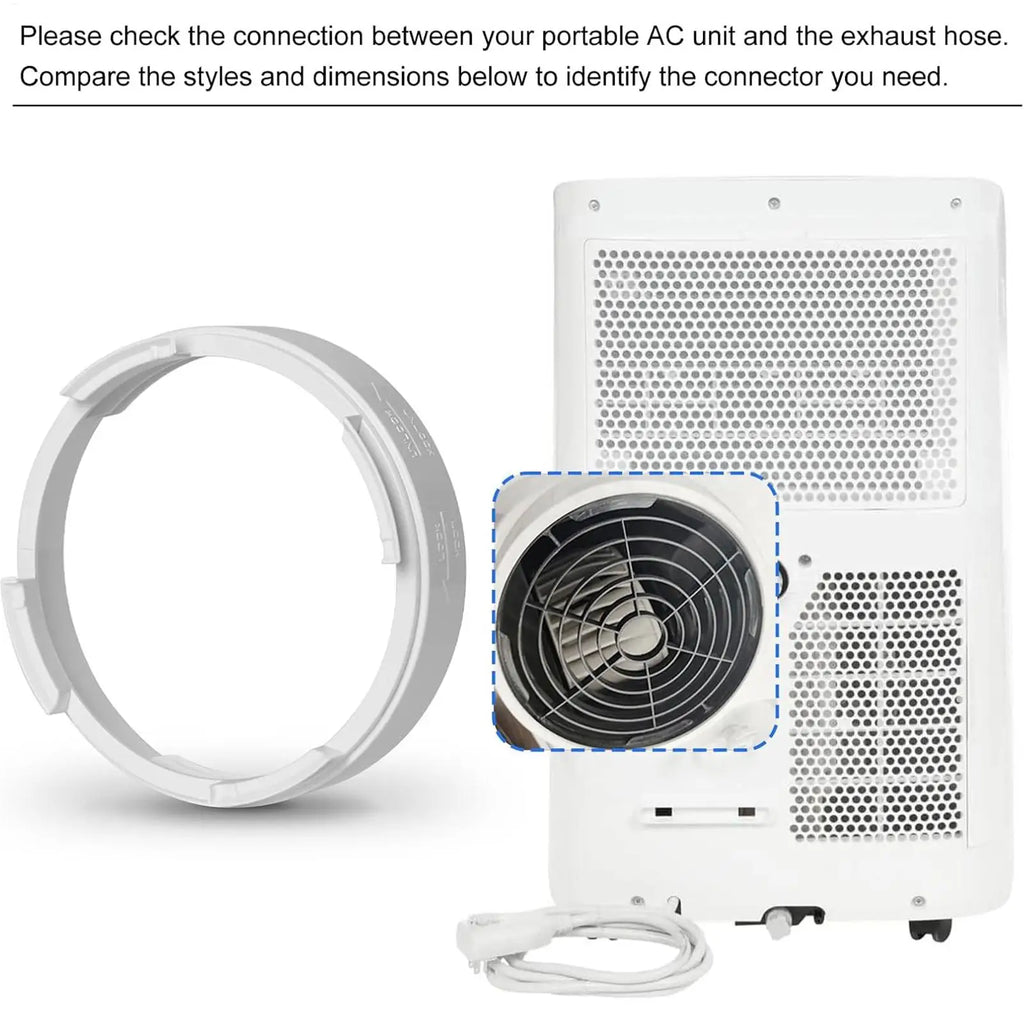 AC Round Exhaust Hose Coupler Secure Fit Adapter Portable Split Air