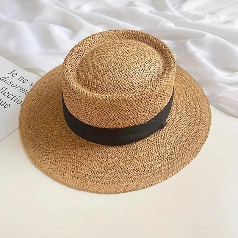 Wide Brim Panama Straw Hat – UV Sun Hat for Beach & Travel