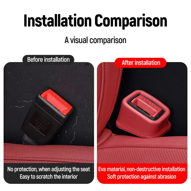 Carseat Belt Cover Seat Fastener EVA Material Card Slot Bracket Make