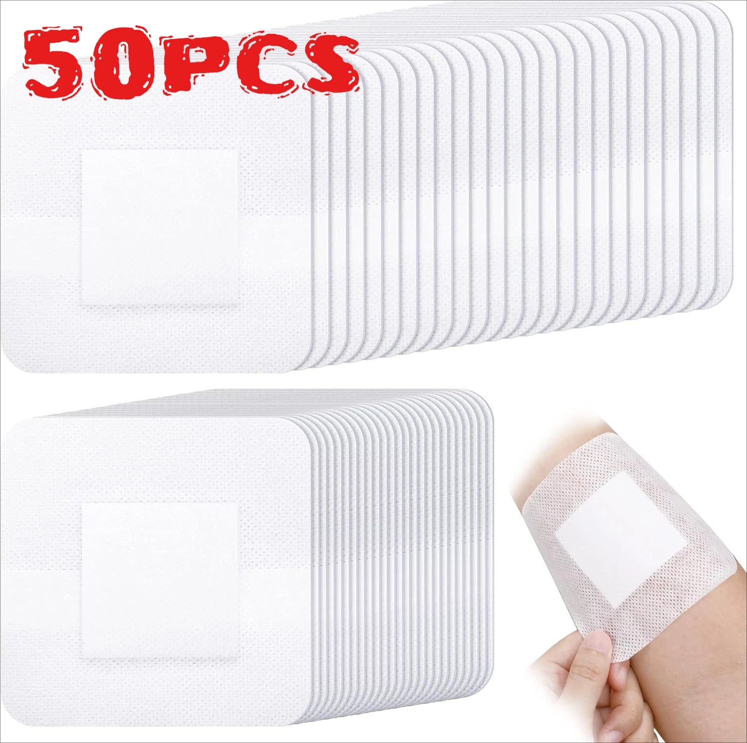 Large Hypoallergenic Wound Dressing Non-woven Medical Adhesive