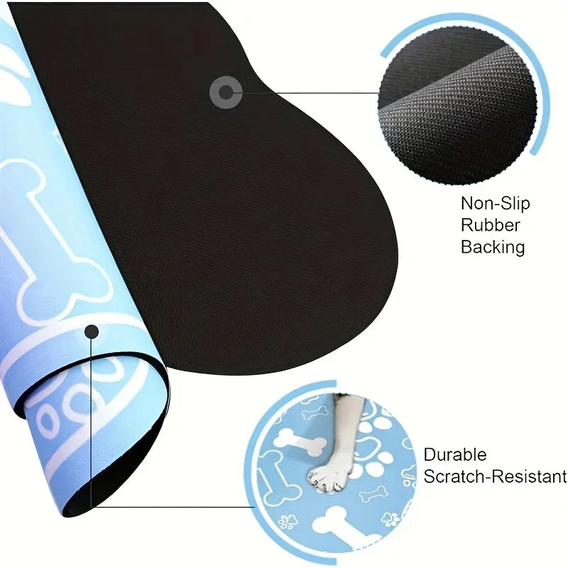 Pet Feeding Mat Non Slip Scratch Resistant Quick Drying Meal Suitable