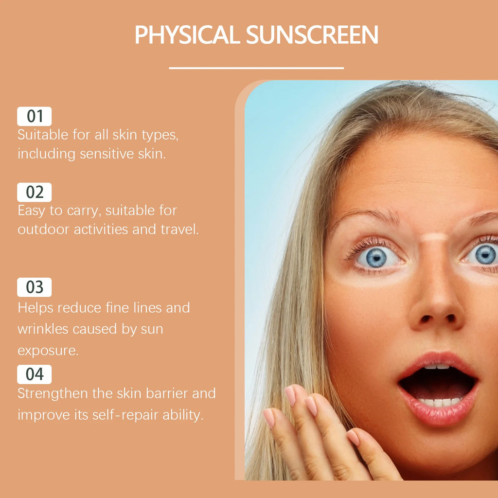Deep Hydration Sunscreen Cream SPF 50+ UV Whitening Cream Korean Moisturizing Skin Care Tool for All Skin Type Cosmetics 30g Zpaxo