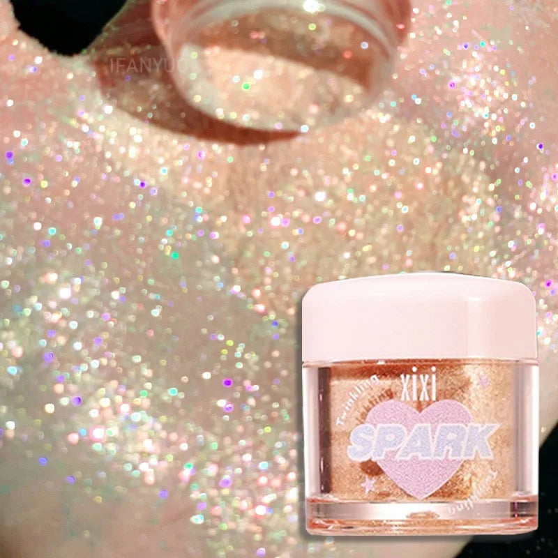 Dream Glitter Highlighter Powder Face Brightening Pearl