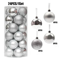 2025 Decorating Christmas Balls Large Plastic Silver Gold Red Ball