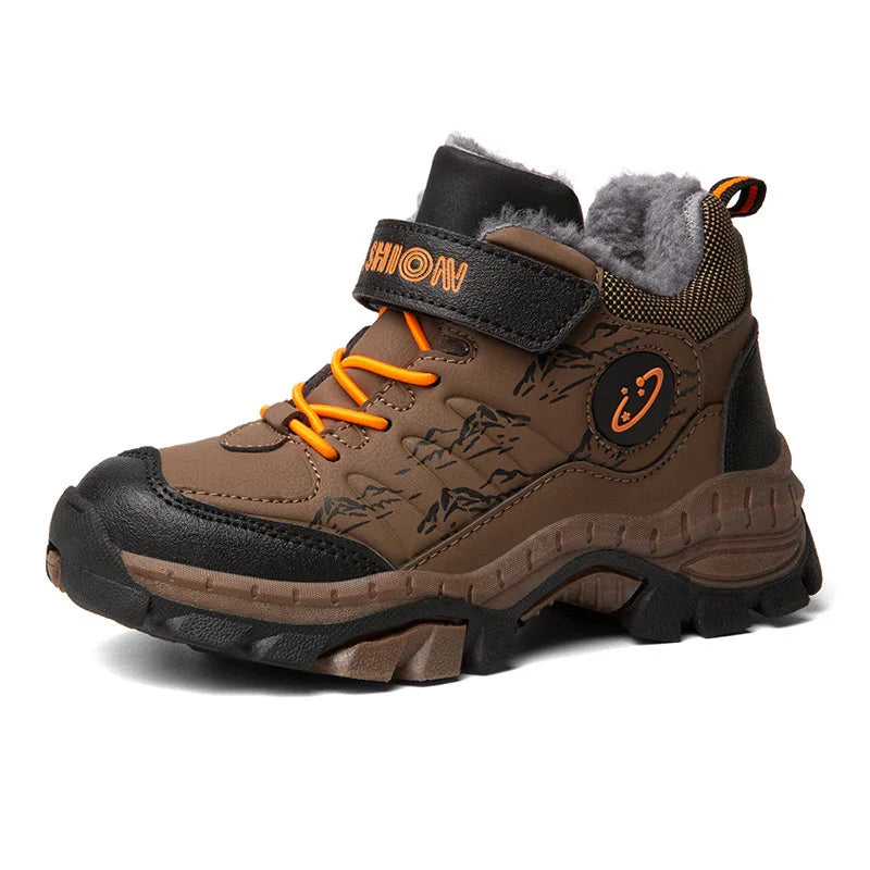 2023 Winter Camp Boys Mountain Climbing Shoes Fashion Kids Teenage Zpaxo