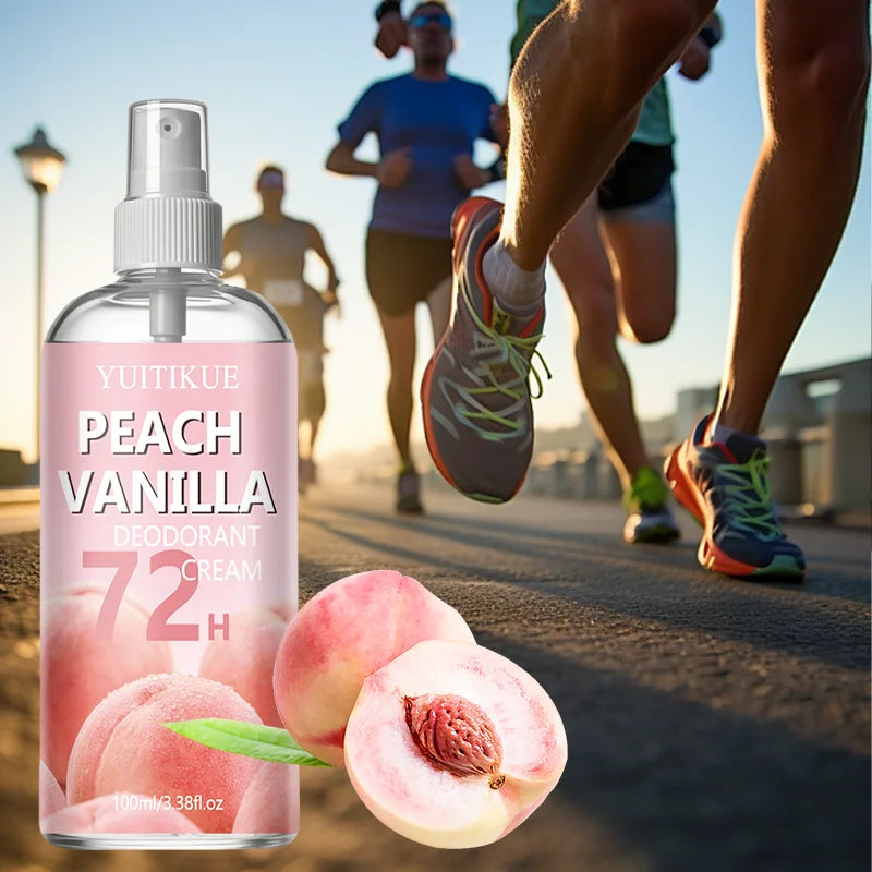 YUITIKUE Peach Vanilla Shoe Odor Eliminator Spray 100ml Shoe Deodorant Spray Zpaxo