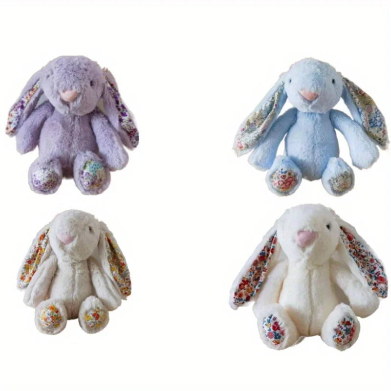 Cute Sitting Long Ear Rabbit Plush Doll Creative Soft Stuffed Anima