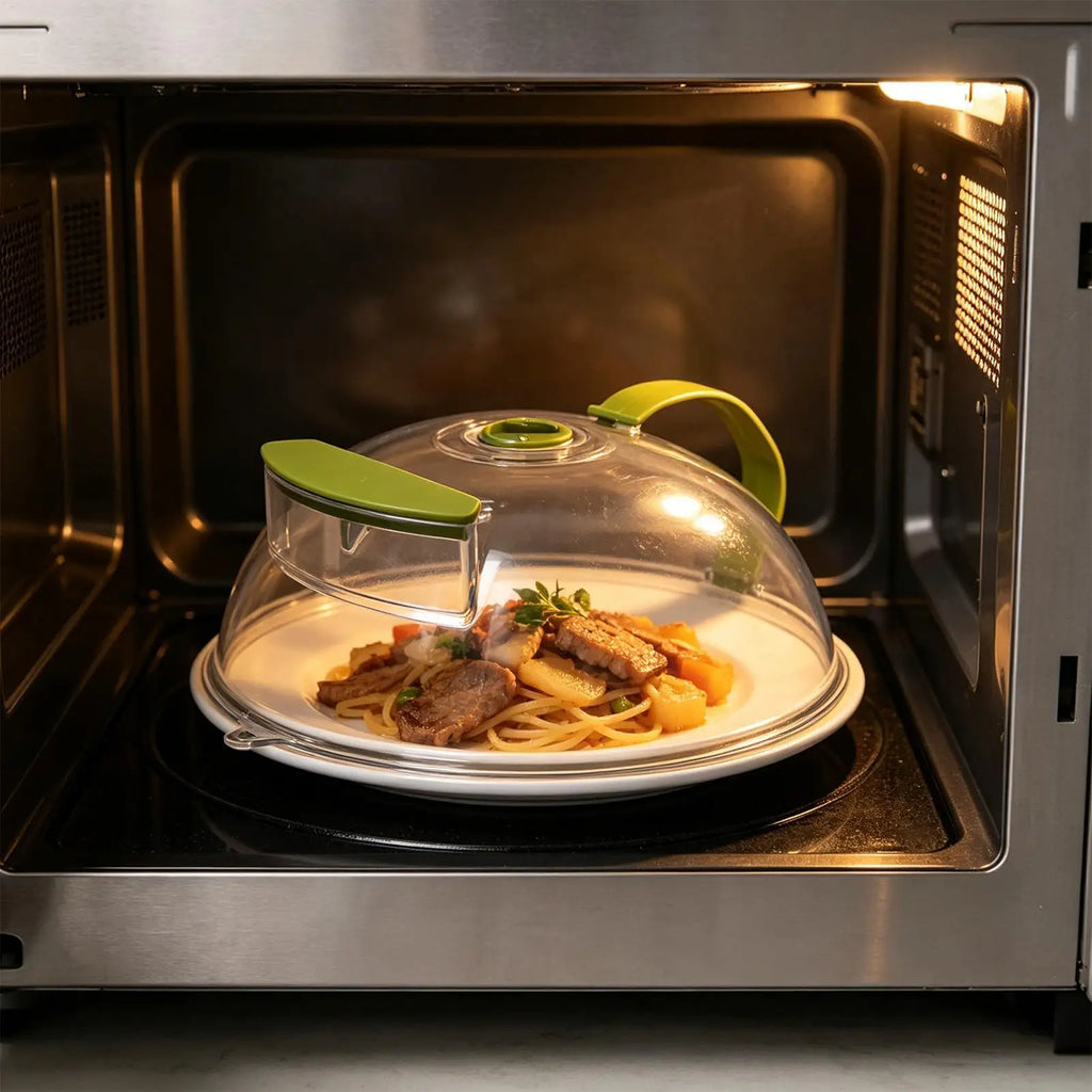 Microwave Food Cover 27x12 Cm Anti Splash Round Guard Steamer Plate