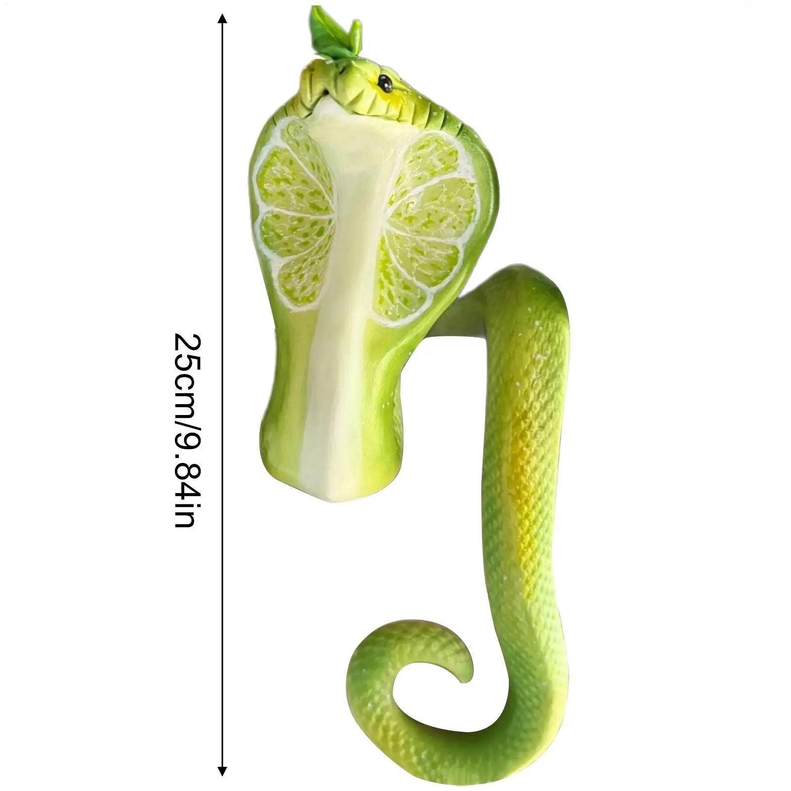 Plant Decorations Pots Resin Lime Green Snake Shape Decorative
