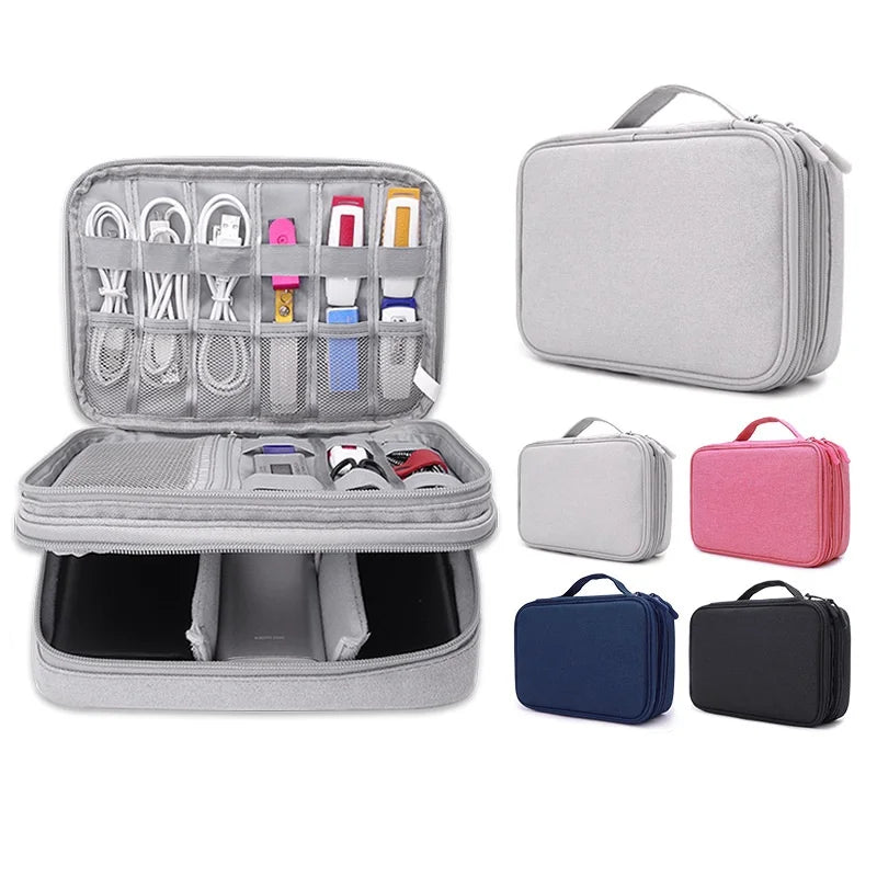 Hard Disk Accessories Carry Bag Gadget Travel Cable Case Electronics Zpaxo