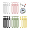 Silicone Cable Ties – Reusable Cord Organizer Straps Cable Organizer Ties Zpaxo 20pcs
