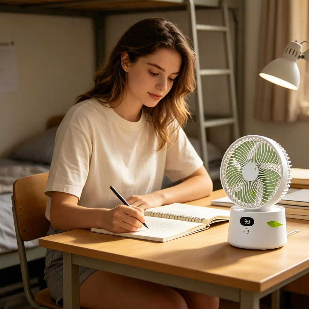 Fan For Bedroom Quiet Digital Display Bedside Air Circulator Fan For Bedroom Living Room Office Bedside Traveling Men Women Zpaxo