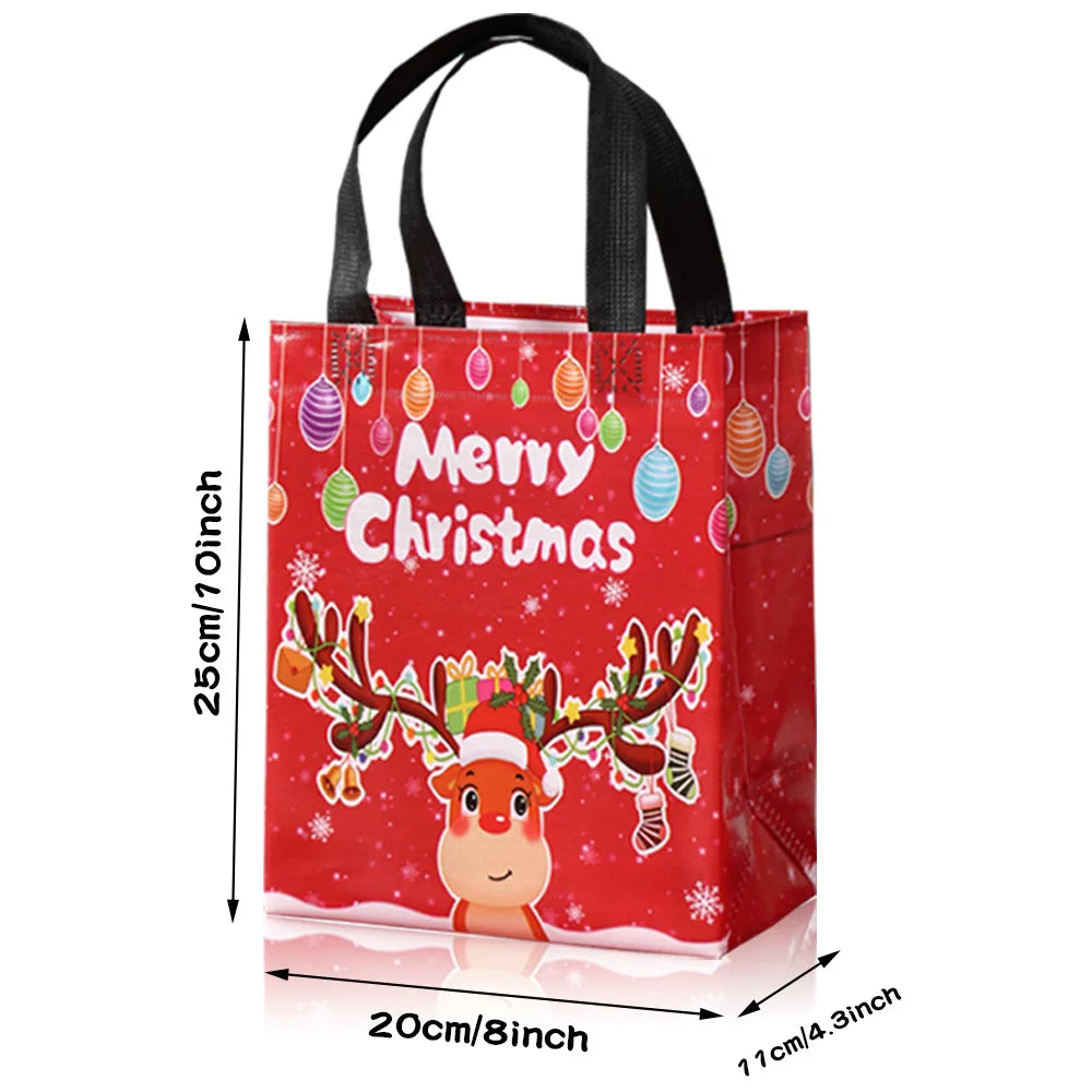 Non-Woven Christmas Gift Bags – Festive Holiday Tote Bag Holiday Gift Bag Zpaxo