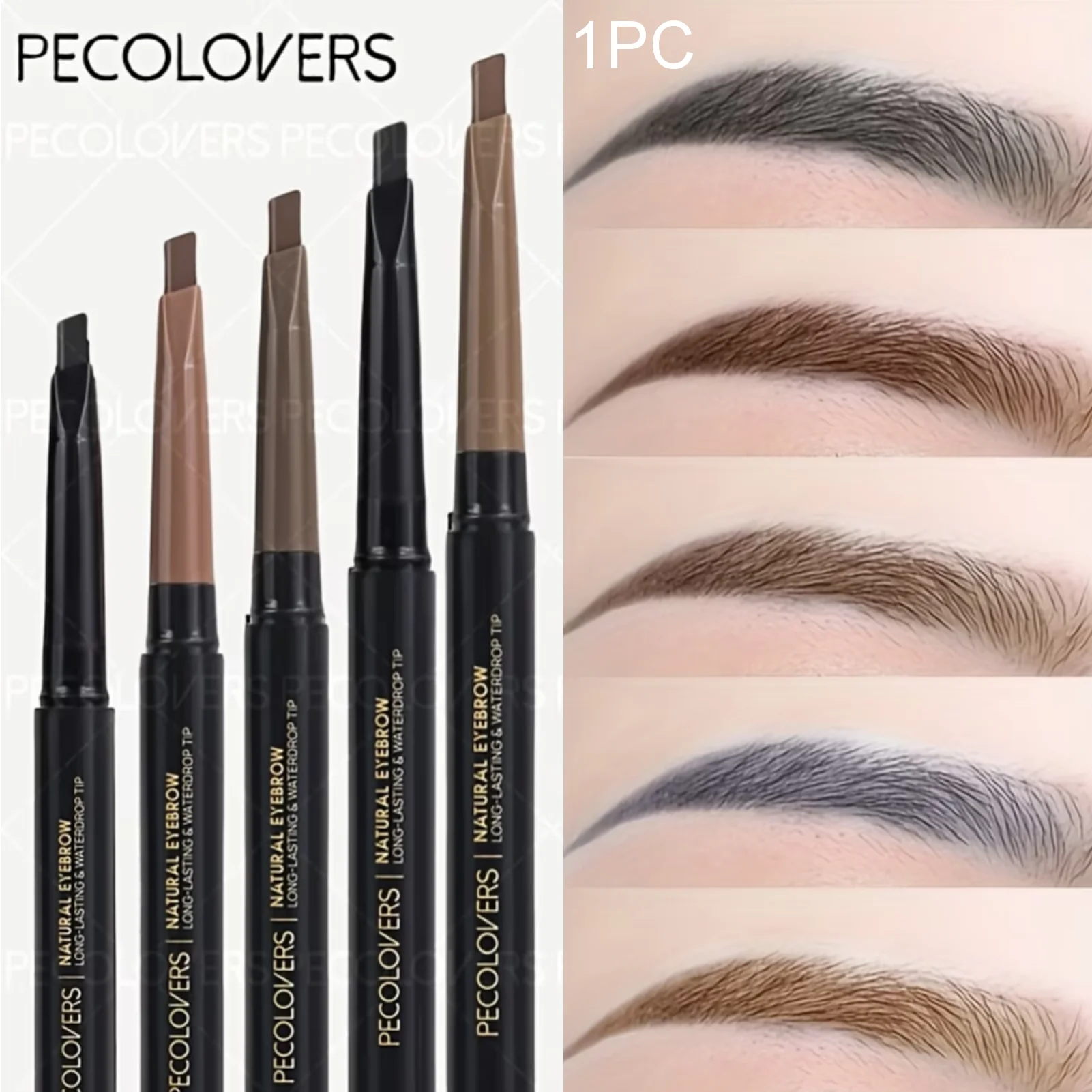 Waterproof Sweatproof Long-lasting Eyebrow Pencil Suitable All Skin Zpaxo