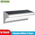 Outdoor Solar Led Lights Radar Sensor 60LED Reflector Aluminium Wall Zpaxo Silver 60LED-White China Mainland