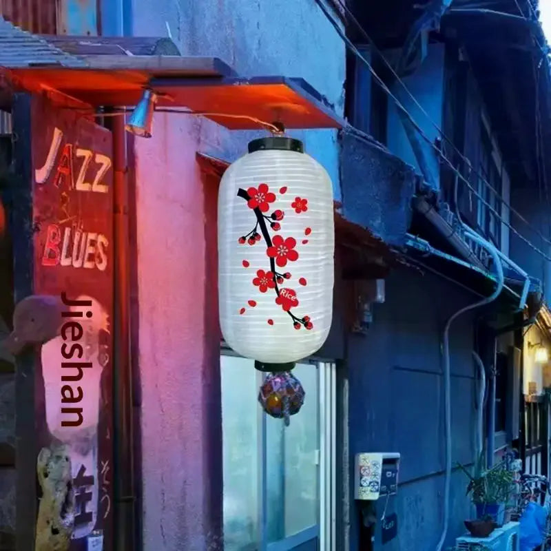 Chinese Japanese Long Shaped Cloth Home Party Hanging Lampion Zpaxo