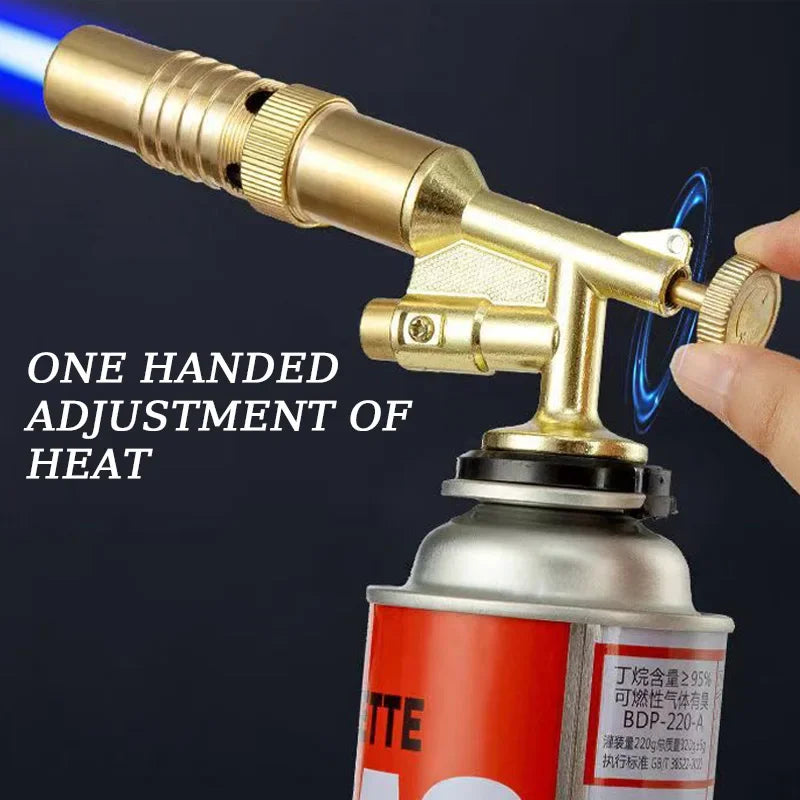 Portable Welding Gas Torch Flame Butane Burner Outdoor Camping BBQ Lighter Flamethrower Kitchen Supplies Welding Equipment Zpaxo