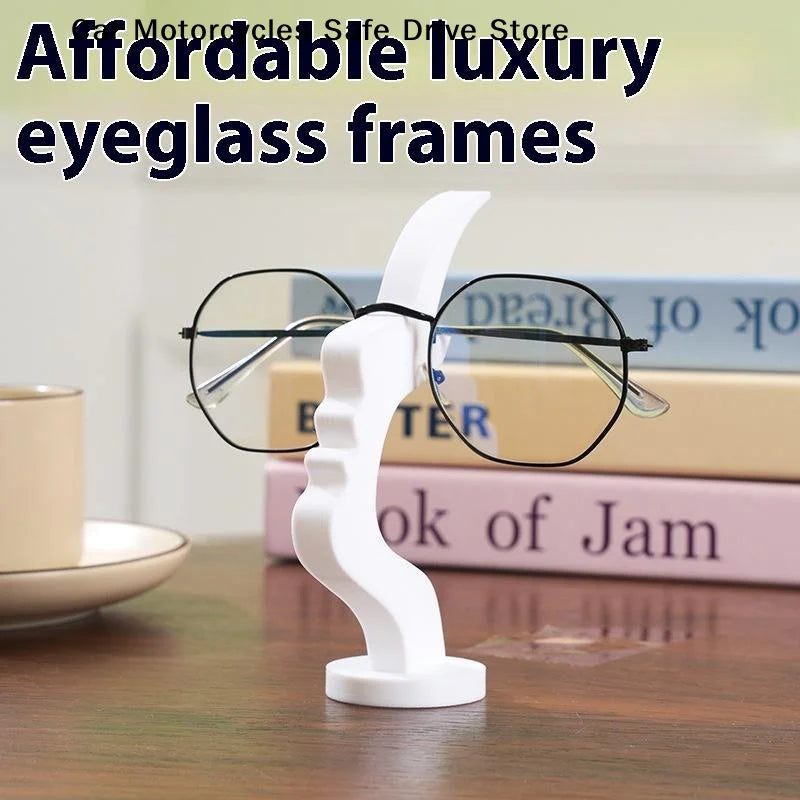 CM1Pc Human Side Face Interesting Simple Glasses Stand Bar Shape