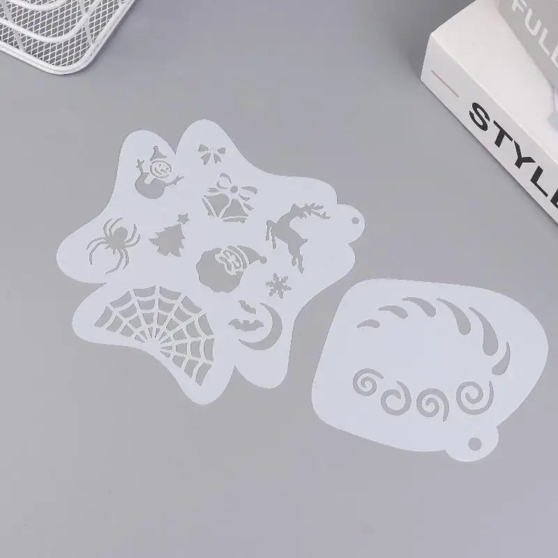 8 Face Paint Stencils Professional Body Art Adults Kids Easily Use Zpaxo