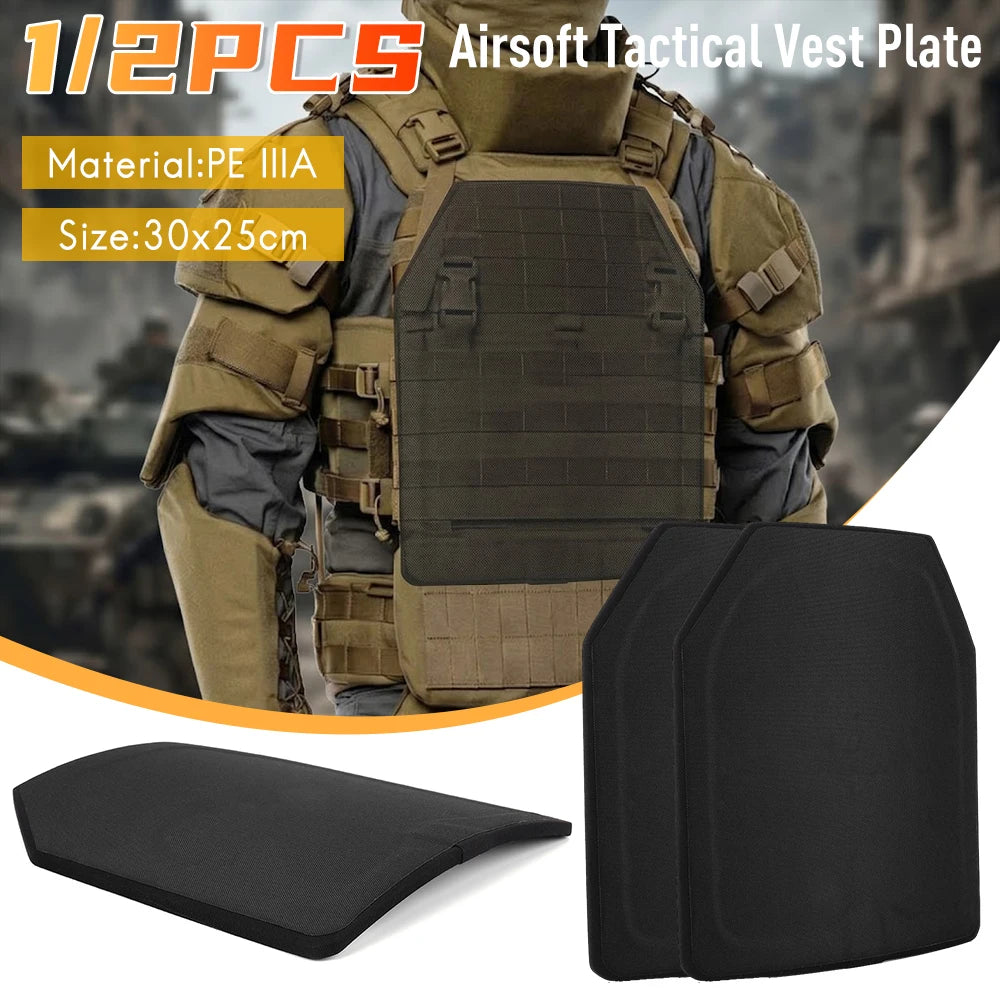 1 Vest Tactical PE Foam Plate 30x25cm Airsoft Paintball Game Body