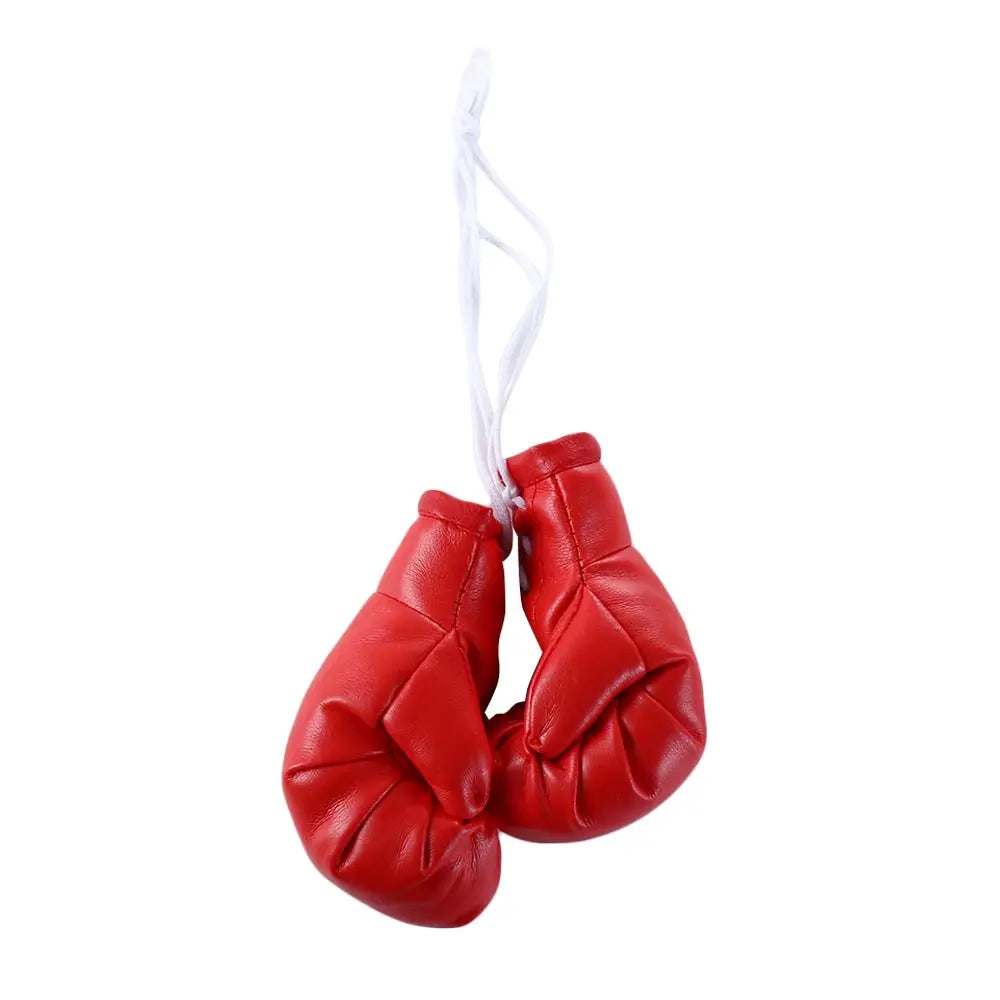 Ornaments Car Pendant Leather Miniature Punching Gloves Boxing Mini Zpaxo Red