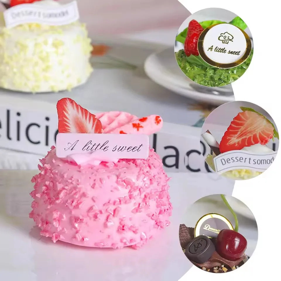 Artificial Cake Prop Mini Chocolate Model Simulated Dessert