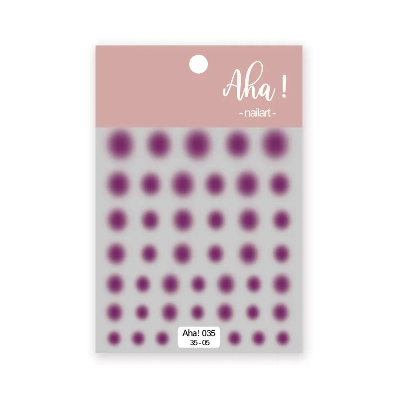 Colorful Transparent Gradient Nail Stickers Different Size Combinations Self-adhesive High Quality Nail Stickers Nail Art Deco Zpaxo 035-05