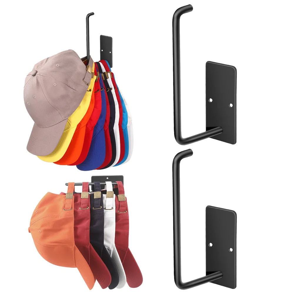 No-Drill Wall Mounted Hat & Storage Hook Rack | Multi-Use