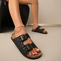 Leather Cork Women's Shoes Ox Velvet 2025 Spring Summer Casual