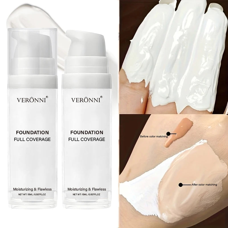 Pure White Liquid Foundation for COS stage Makeup Long-lasting concealer Mixable Pure White Foundation Adjuster Lighten&Brighten Zpaxo