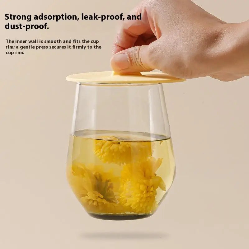 Silicone Mug Lid Heat Resistant Leak-proof Sealed Coffee Protection Zpaxo