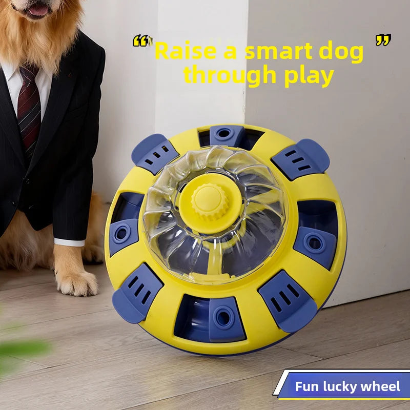 Spinning Pet Puzzle Toy – Cat & Dog Food Dispenser