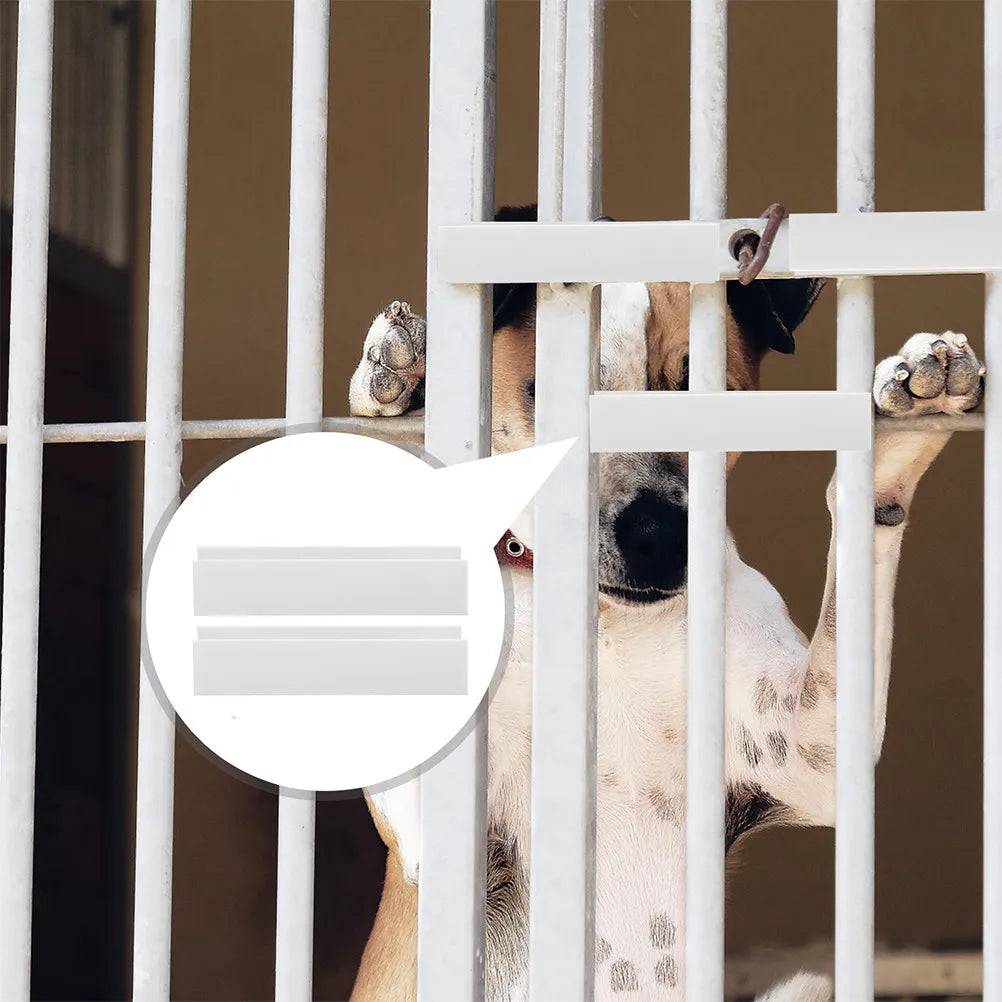 Sturdy U-shaped Dog Gate Support Feet Groove Fittings Pet Barrier