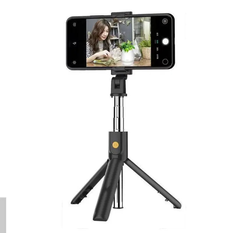 Foldable Wireless Selfie Stick Tripod Stand With Bluetooth Remote Extendable Portable Tripod For CellPhone Video Shooting Live Zpaxo