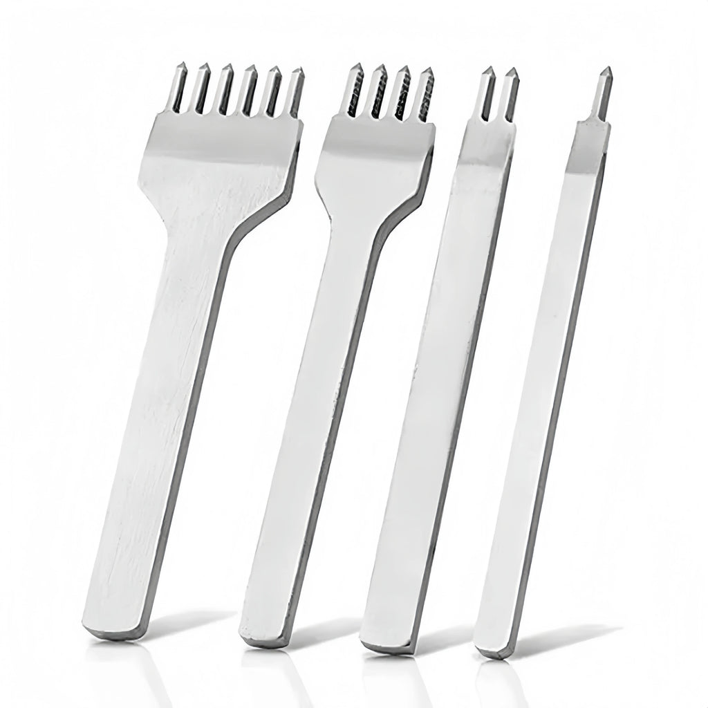 Professional Hand Sewing Leathercraft Tools Kit Saddle Groover Stitching Punch Carving Work Sets Tool For DIY Leather Accessory Zpaxo